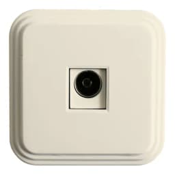 Розетка телевизионная 1местная STEKKER PST002020 ТР01БЖ 75 Ом 5862МГц слоновая кость 49063