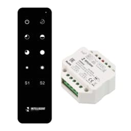 INTELLIGENT ARLIGHT Диммер SMARTSETTRIAC60172DIMPDIN Black 230V 1x15A ПДУ 10кн 24G IARL IP20 Пластик 5 лет 036190