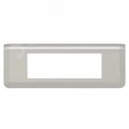 Рамка Mosaic 6 модулей - алюминий Legrand