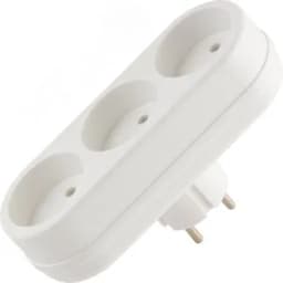 Сетевой разветвитель "TOKER" 3 гн. б/з, 6А, 3T розовый