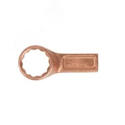 Ключ накидной односторонний 30 омедненный Hortz