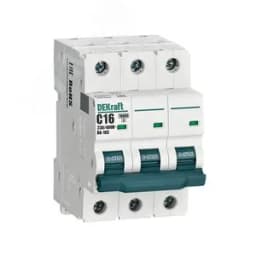 Выключатель автоматический 3P кривая C 16A 10кА ВА-105