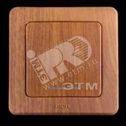 Переключатель одноклавишный скрытый с индикацией дуб 10А ВС10-362-05 HEGEL