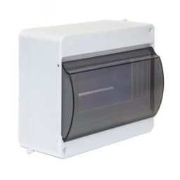 Щиток распределительный навесной на 6 модулей с дверцей белый IP40 (ЩРн-П-6) RUVinil