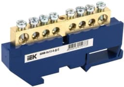 Шина нулевая на DIN-изол. ШНИ 8х12-8-Д-С IEK YNN10-812-8D-K07