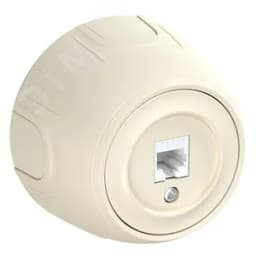 Розетка компьютерная 1xRJ45 кат.5e Rotondo, цвет бежевый