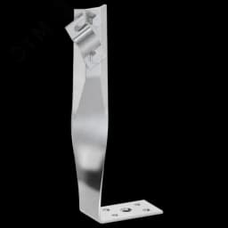 Держатель проводника круглого 6-10мм винтовой угловой скрытый h=140мм оцинкованная сталь IEK