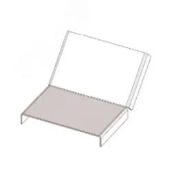 Крышка лотка КЛП 150х65-45 УТ1,5 для поворота трассы вверх на 45, оцинкованный лист S1,0