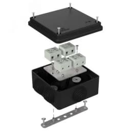 Коробка огнестойкая для о/п 40-0300-FR6.0-8 Е15-Е120 RAL9005 100х100х50 (14 шт/кор) 40-0300-9005-FR6.0-8 Промрукав