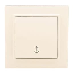 Минск Кнопка звонка СП, 10А, бежевый EKF