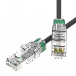 Патч-корд неэкранированный SLIM CAT6A U/UTP 4х2, 28 AWG, LSZH, чёрный, 3м DKC