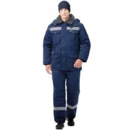 Костюм Мастер Ультра утепленный (ткань смесовая, 210), куртка, брюки, темно-синий, 136-140,182-188