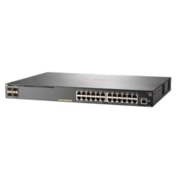 Управляемый 28 портовый коммутатор с 24 PoE портами Aruba 2930F 24G JL255A HPE