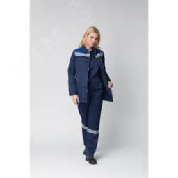Костюм женский Весна-2 СОП NEW (ткань Смесовая,210) полукомбинезон, темно-синий васильковый, 64-66 170-176