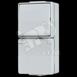 Розетка штепсельная SCHUKO накладная с выключателем IP44 JUNG