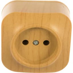 Розетка 1-м ОП 10А IP20 без заземл. сосна IONICH 1442