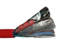 Кабель сигнальный экранированный КПСЭнг А FRLS 2x2x1.5мм2 (1.4мм) 200м красный NETKO SIC6335OX4F