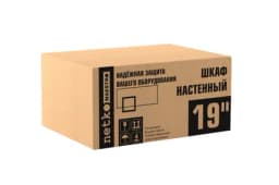 Шкаф настенный 6U серия WMA Wall Maestro 600х450х370 разборный передняя металлическая дверь черный Netko NWMA6406MWD60186BK