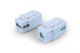 Вставка формата Keystone Jack с проходным адаптером USB 2.0 (Type A-B) Hyperline KJ1-USB-A-B2-WH