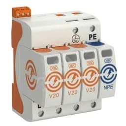 УЗИП для силовых сетей 3+NPE (Класс II), 280 В, с дистанционной сигнализацией
