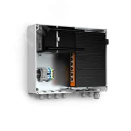 Узел коммутационный 4хPoE, 60 Вт, АС 220В, 50 Гц IP66, 300х230х110 мм