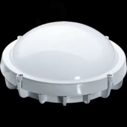 Светильник светодиодный ДБП-8w круглый 4000K 560Лм IP65 металлический белый