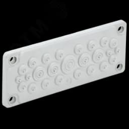 TITAN Ввод кабельный мембранный 25 отверстий d=5-26мм IP65 серый IEK