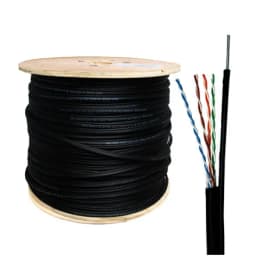 Витая пара FTP cat.5e 4pair 4x2x0.50 (24AWG (внешний с одножильным тросом)
