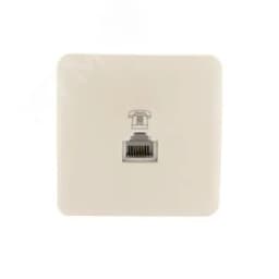 VIOLA Розетка телефонная евро крем (12шт/144шт)