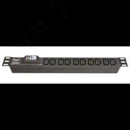 Блок розеток для 19 шкафов, 8 розеток IEC60320 С13, автомат защиты 1Р" DKC