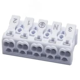 Клемма монтажная, 5 контактных групп,