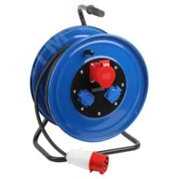 Удлинитель силовой IND380-RM-3e-5x4-30m-IP44 380В на катушке 3 розетки 1xCEE 5P/2xSCHUKO 30м КГ 5х4 32A IP44 Б0057313 ЭРА