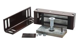 Замок электромагнитный Олевс М2-400, коричневый с уголком