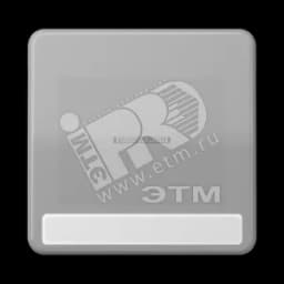 Клавиша с окошком для выключателя с подсветкой и полем для надписи серая CD590NAKO5GR JUNG