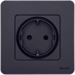 Розетка 1-м СП Inspiria 16А IP20 250В 2P+E защ. шторки немецк. стандарт механизм антрацит Leg 673733