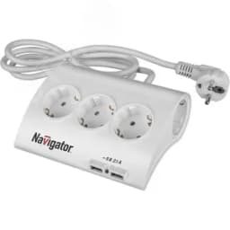 Удлинитель бытовой 5х1.8м с заземлением 16А ПВС 3х1.00 USB