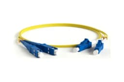 Патч-корд волоконно-оптический (шнур) Hyperline FC-D2-9-LC/UR-SC/UR-H-15M-LSZH-YL