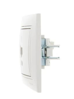 Розетка телефонная 1-м СП Mira RJ11 бел./бел. LEZARD 701-0202-137