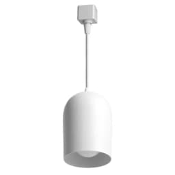 Светильник Feron AL197 трековый однофазный на шинопровод под лампу на подвесе E27 белый 48554