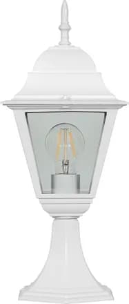 Светильник садовопарковый Feron 4104 четырехгранный на постамент 60W E27 230V белый 11019