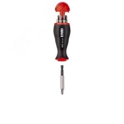 Отвертка с магнитным держателем под биты с набором бит SL, PH, PZ 8шт