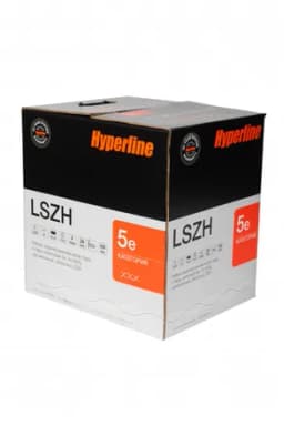 Кабель витая пара Hyperline FUTP4-C5E-S24-IN-LSZH-GY-305 (305 м)
