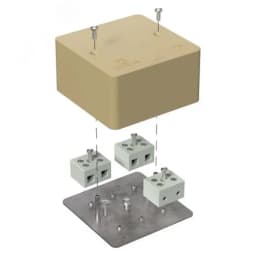 Коробка огнестойкая для о/п 40-0340-FR2.5-6 Е15-Е120 RAL9005 120х80х50 (20 шт/кор)