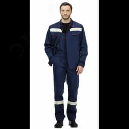 Костюм Джокер (ткань смесовая, 210), куртка, полукомбинезон, темно-синий-красный, 128-132,170-176