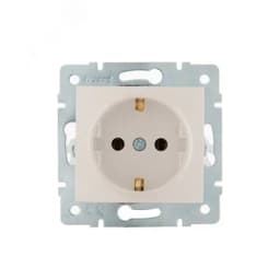 KARINA Розетка с/з керамика жемчужно-белый перламутр (10шт/120шт)