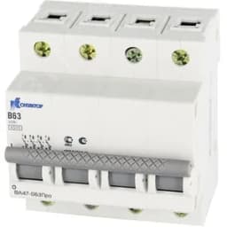Выключатель автоматический четырехполюсный 20А В ВА47-063Про 4.5kA