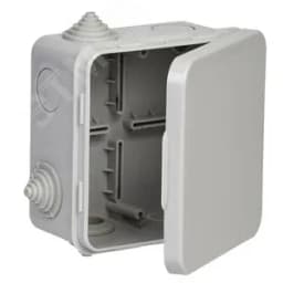 Коробка распределительная КМ 100х100х50мм о/к IP54 4 вв. (7035) GENERICA