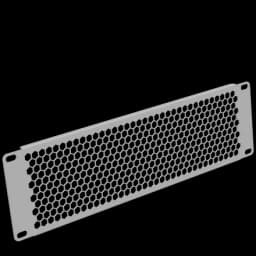 Фальш-панель 3U, перф., серый RAL 7035 SYSMATRIX BP 0038.700