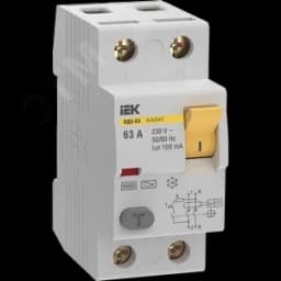 Выключатель дифференциальный (УЗО) KARAT ВД3-63 2P 63А 100мА 6кА тип A
