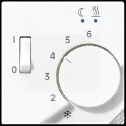 Накладка для регулятора подогрева пола Серия A500 Материал- термопласт Цвет- слоновая кость